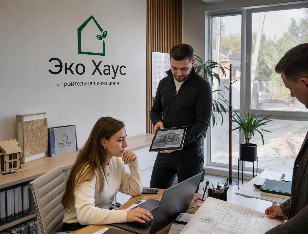Офис компании Эко Хаус: работа над проектом СИП-дома